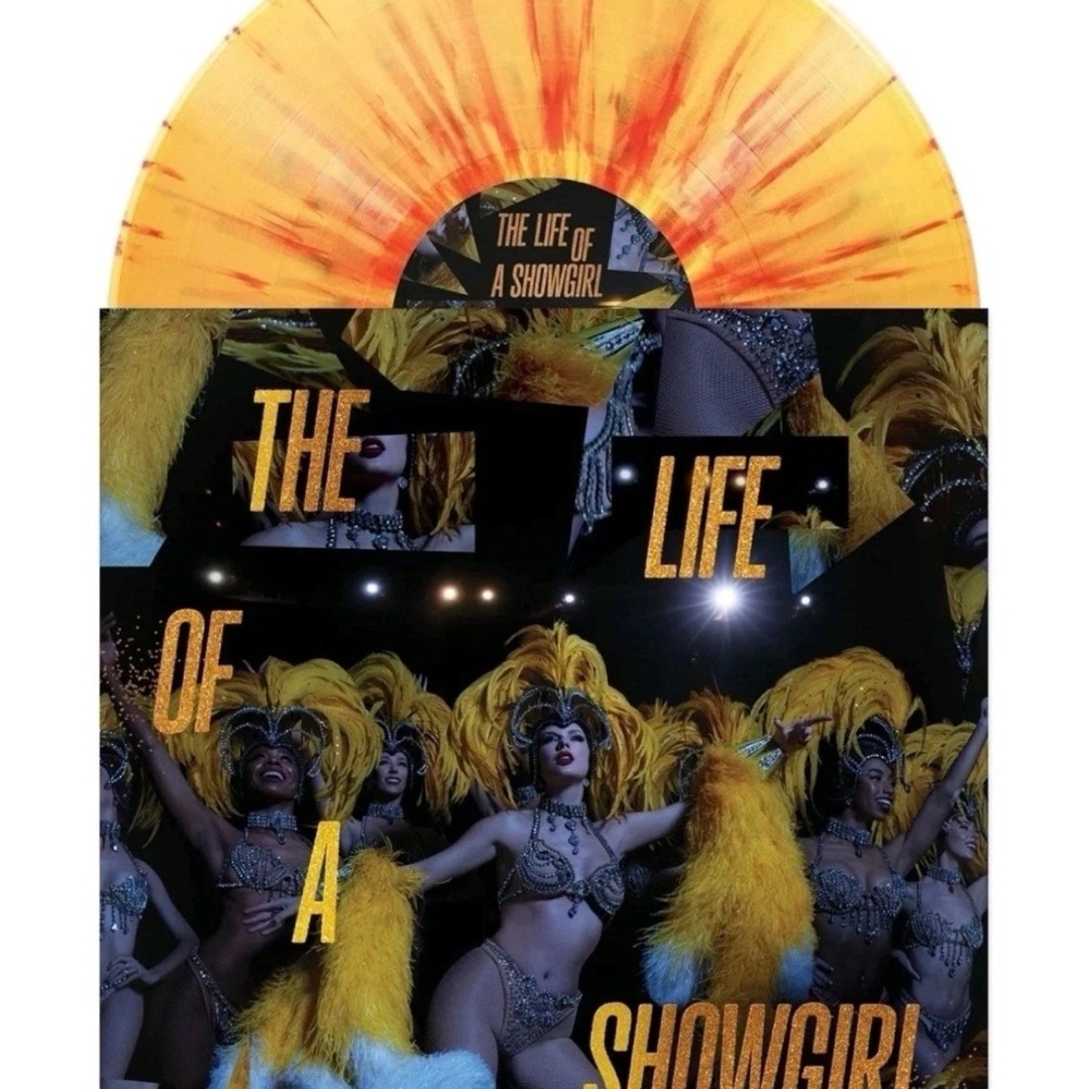 Taylor Swift Yellow and Orange Vinyl Record